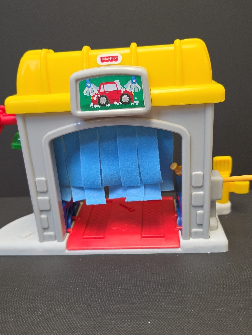 Fisher-Price Yellow, Gray, Blue & Red Kids Car Wash Playset